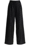 Rotate Birger Christensen Wide Pants With Sequins. In Black