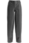 Rotate Birger Christensen Rotate Birgerchristensen Wide Woven Patterned Trousers With A In Grey