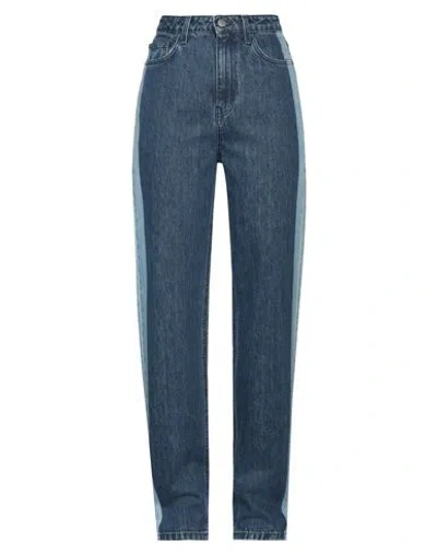 Rotate Birger Christensen Woman Denim Pants Blue Size 30 Cotton