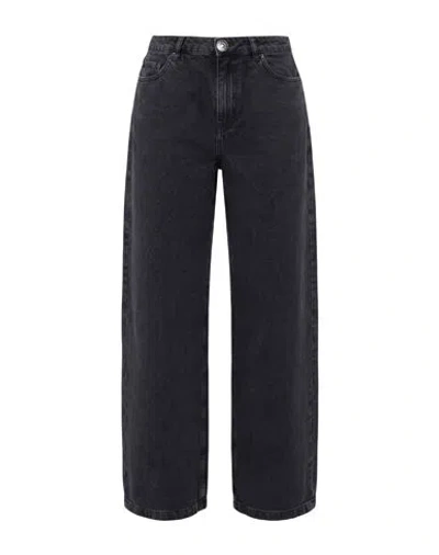 Rotate Birger Christensen Woman Jeans Charcoal Size 26 Organic Cotton In Gray