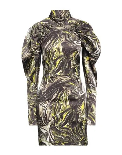 Rotate Birger Christensen Woman Mini Dress Charcoal Size 8 Viscose, Elastane In Grey