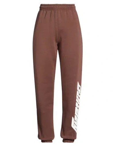 Rotate Birger Christensen Woman Pants Chocolate Brown Size 10 Organic Cotton