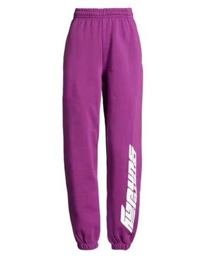 Rotate Birger Christensen Woman Pants Mauve Size L Organic Cotton In Purple