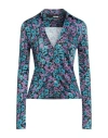 Rotate Birger Christensen Woman Shirt Azure Size 8 Recycled Viscose In Blue
