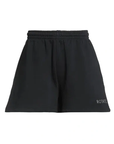 Rotate Birger Christensen Woman Shorts & Bermuda Shorts Black Size M Organic Cotton