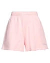 Rotate Birger Christensen Rotate Ladies Almond Blossom Sunday 6 Crystal Logo Sweatshorts In Pink