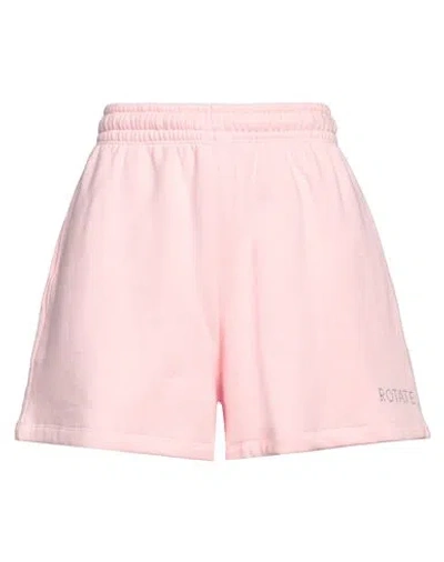 Rotate Birger Christensen Woman Shorts & Bermuda Shorts Pink Size L Organic Cotton