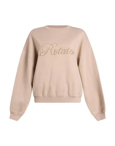 Rotate Birger Christensen Woman Sweater Beige Size 10 Cotton In Multi