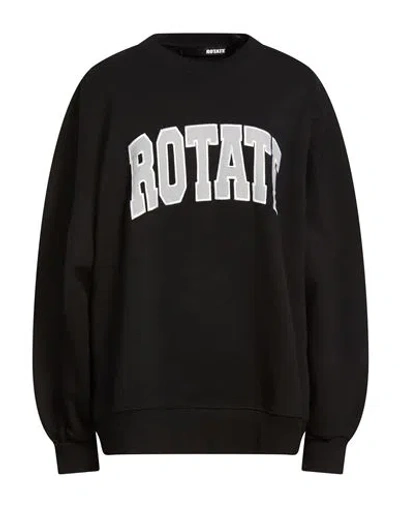 Rotate Birger Christensen Woman Sweatshirt Black Size 10 Organic Cotton