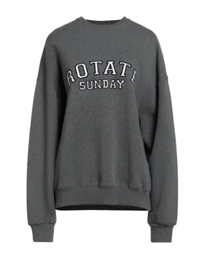 Rotate Birger Christensen Woman Sweatshirt Grey Size M Organic Cotton