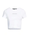 Rotate Birger Christensen Woman T-shirt White Size 10 Organic Cotton, Modal, Elastane In White