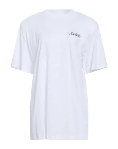 Rotate Birger Christensen Woman T-shirt White Size 8 Organic Cotton