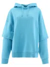 Rotate Birger Christensen Rotate Birgerchristensen Amalie Sweatshirt In Light Blue
