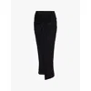 Rotate Birger Christensen Rotate Birgerchristensen Twisted Skirt In Black