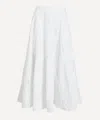 Rotate Birger Christensen Women's Bright White Flower Maxi Skirt In White