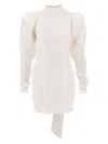 Rotate Birger Christensen Crinkled Cut-out Mini Dress In White