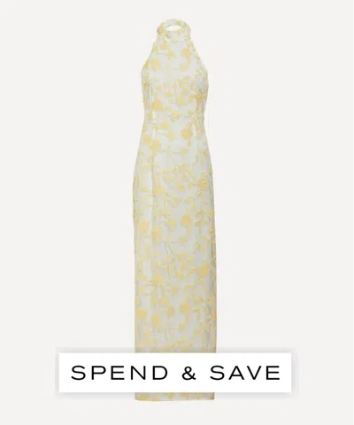 Rotate Birger Christensen Women's Flower Beads Maxi Dress