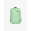 Rotate Birger Christensen Womens Grayed Jade Relaxed-fit Brand-patch Recycled Polyamide-wool Blend J In Grayed Jade