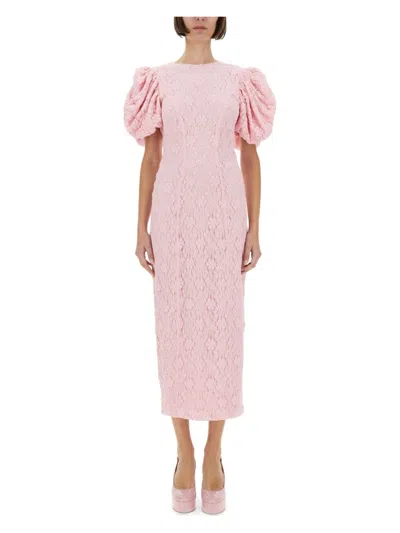 ROTATE BIRGER CHRISTENSEN WOMEN'S LACE MIDI DRESS