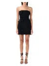 Rotate Birger Christensen Rotate Birgerchristensen Tube Rose Dress In Black
