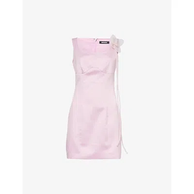 ROTATE BIRGER CHRISTENSEN WOMENS FAIRY TALE FLORAL-MOTIF DARTED WOVEN MINI DRESS