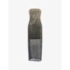 Rotate Birger Christensen Womens Incense Comb Beaded Strapless Woven Midi Dress In Multi