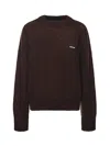Rotate Birger Christensen Maglione Leggero Con Logo Marrone In Brown