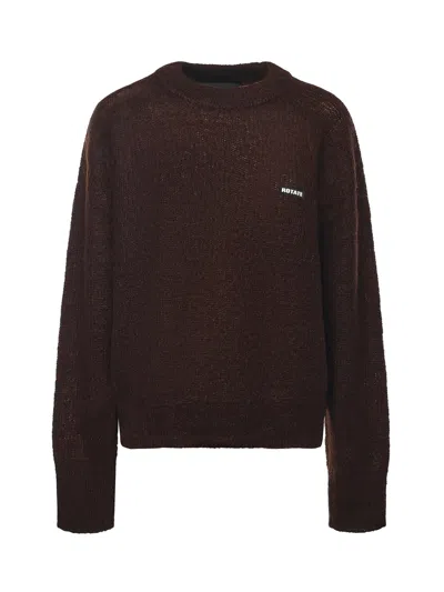 ROTATE BIRGER CHRISTENSEN WOOL BLEND SWEATER WITH LOGO