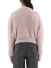 Rotate Birger Christensen Rotate Birgerchristensen Wool Puff Sweater In Powder