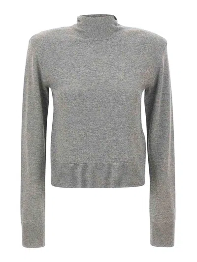 Rotate Birger Christensen Wool Sweater In Grey