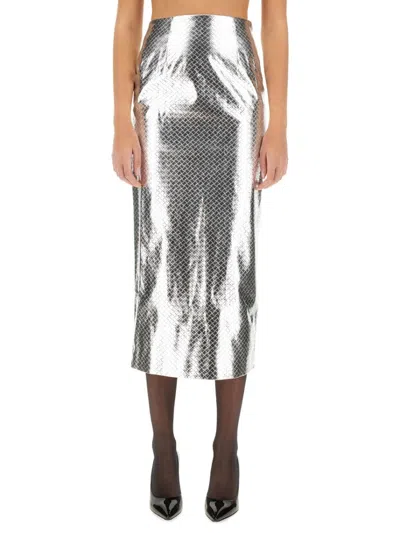 Rotate Birger Christensen Woven Pencil Skirt