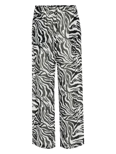 ROTATE BIRGER CHRISTENSEN X REINA OLGA ZEBRA-PRINT STRAIGHT TROUSERS