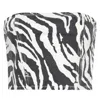 Rotate Birger Christensen Rotate Zebra Printed Denim Top In Multi