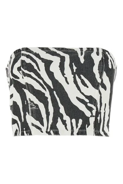 ROTATE BIRGER CHRISTENSEN ROTATE BIRGER CHRISTENSEN 'ZEBRA' TOP