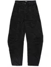 ROTATE BIRGER CHRISTENSEN ZEBRA TWILL TROUSERS