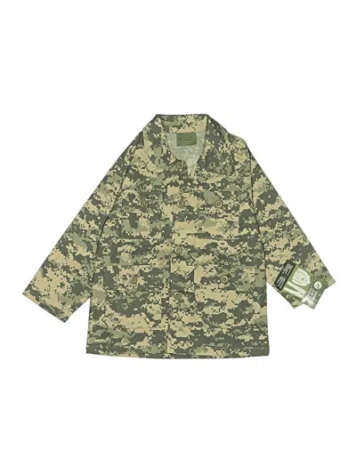 Rothco Kids' Long Sleeve Button Down Shirt In Green