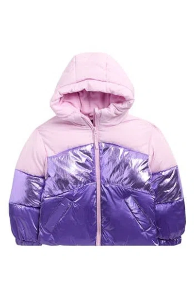 ROTHSCHILD ROTHSCHILD KIDS' COLORBLOCK HOODED PUFFER JACKET