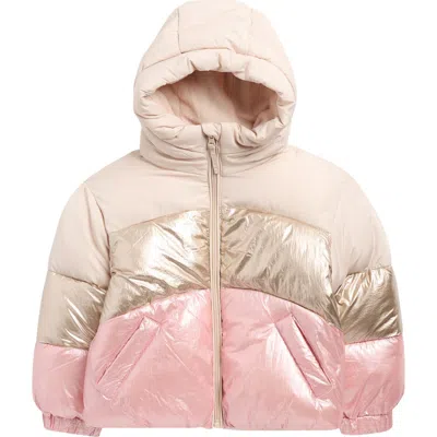 ROTHSCHILD ROTHSCHILD KIDS' COLORBLOCK HOODED PUFFER JACKET