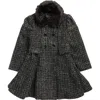 Rothschild Kids' Princess Coat With Removable Faux Fur Collar In Multi