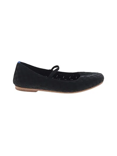 Pre-owned Rothys Flats In Black