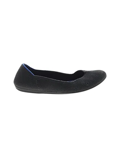 Pre-owned Rothys Flats In Black