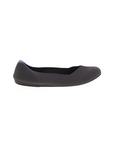 Pre-owned Rothys Flats In Black