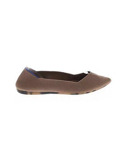 Pre-owned Rothys Flats In Brown