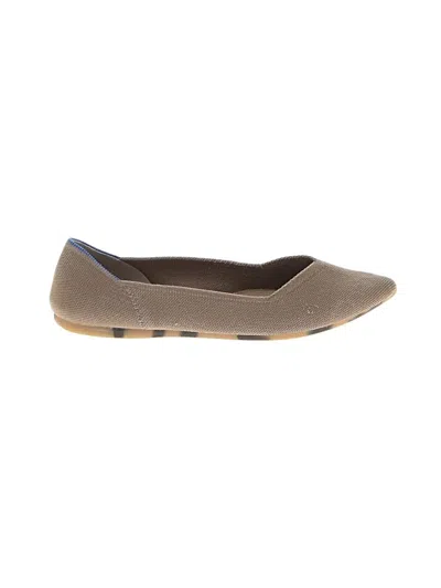 Pre-owned Rothys Flats In Brown