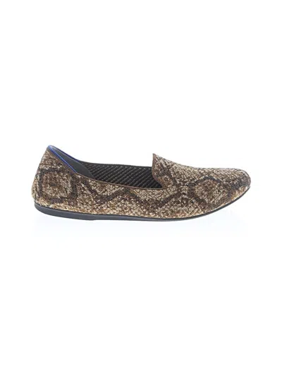 Pre-owned Rothys Flats In Brown