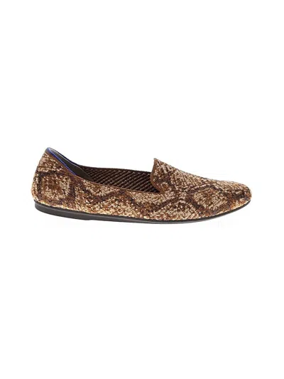 Pre-owned Rothys Flats In Brown