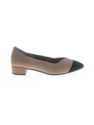 Pre-owned Rothys Flats In Brown