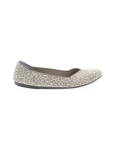 Pre-owned Rothys Flats In Brown