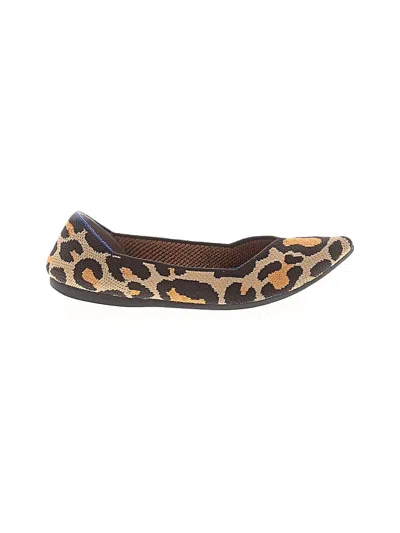 Pre-owned Rothys Flats In Brown
