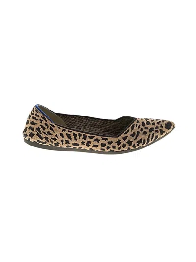 Pre-owned Rothys Flats In Brown